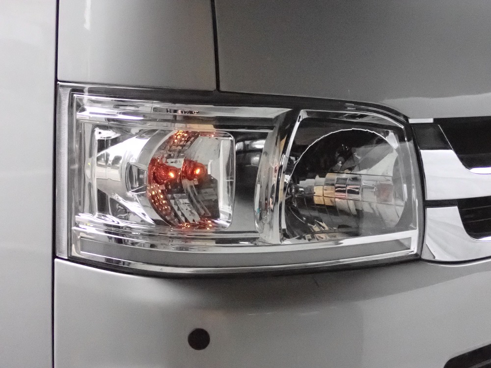 送料込】 ハイエース 200系 1型 2型 LEDバー シーケンシャルウインカー ヘッドライト クローム レベライザ対応 流れるウインカー  A-Smith エースミス
